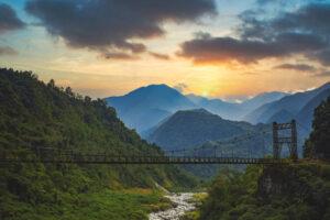 sunrise view of arunachal pradesh